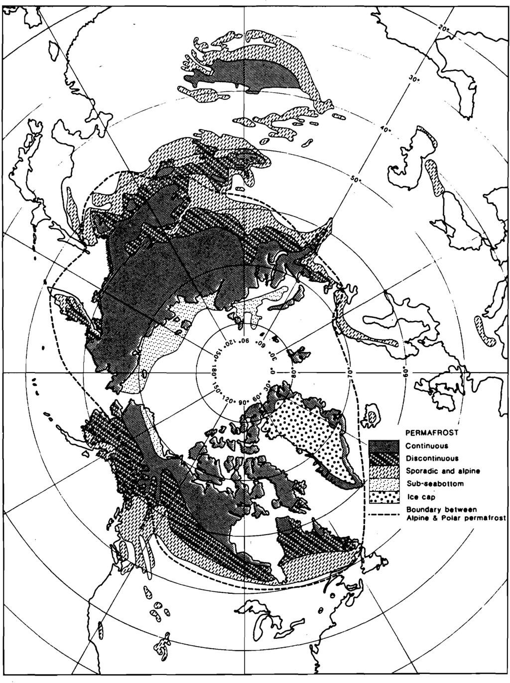 kelsen kan variere fra noen få millimeter til ca. 3 meter. På de laveste breddegradene der permafrost er observert opptrer den sporadisk, ofte i høyfjellet, i et generett frostfritt landskap.