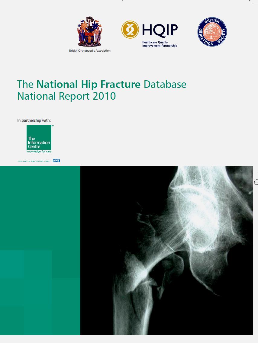British Orthopaedic Association - British Geriatrics Society National Hip Fracture Database (NHFD) Enthusiasts only 1. Admission to orthopaedic ward within 4 hours 2.