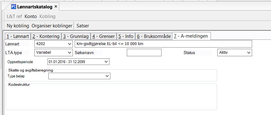 4202U Km-godtgjørelse EL-bil