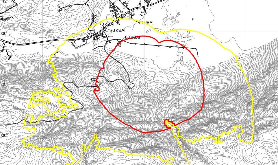 Situasjonen i dag: Med støydempa standplass med 3,5 meter frambygg og båsveggar for kvar andre skyttar: Miljøhygenisk avdeling Det gjerast merksam på at for