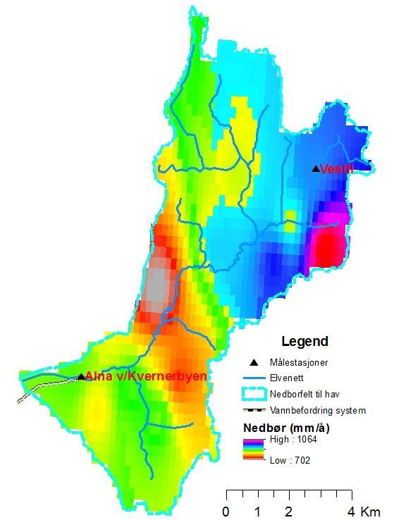 Reconstruction of the Alna River flows Data Discharge (stations) Alna (2010 2015; Oslo VAV) Vestli (1984 2015; NVE) Precipitation (stations) 12