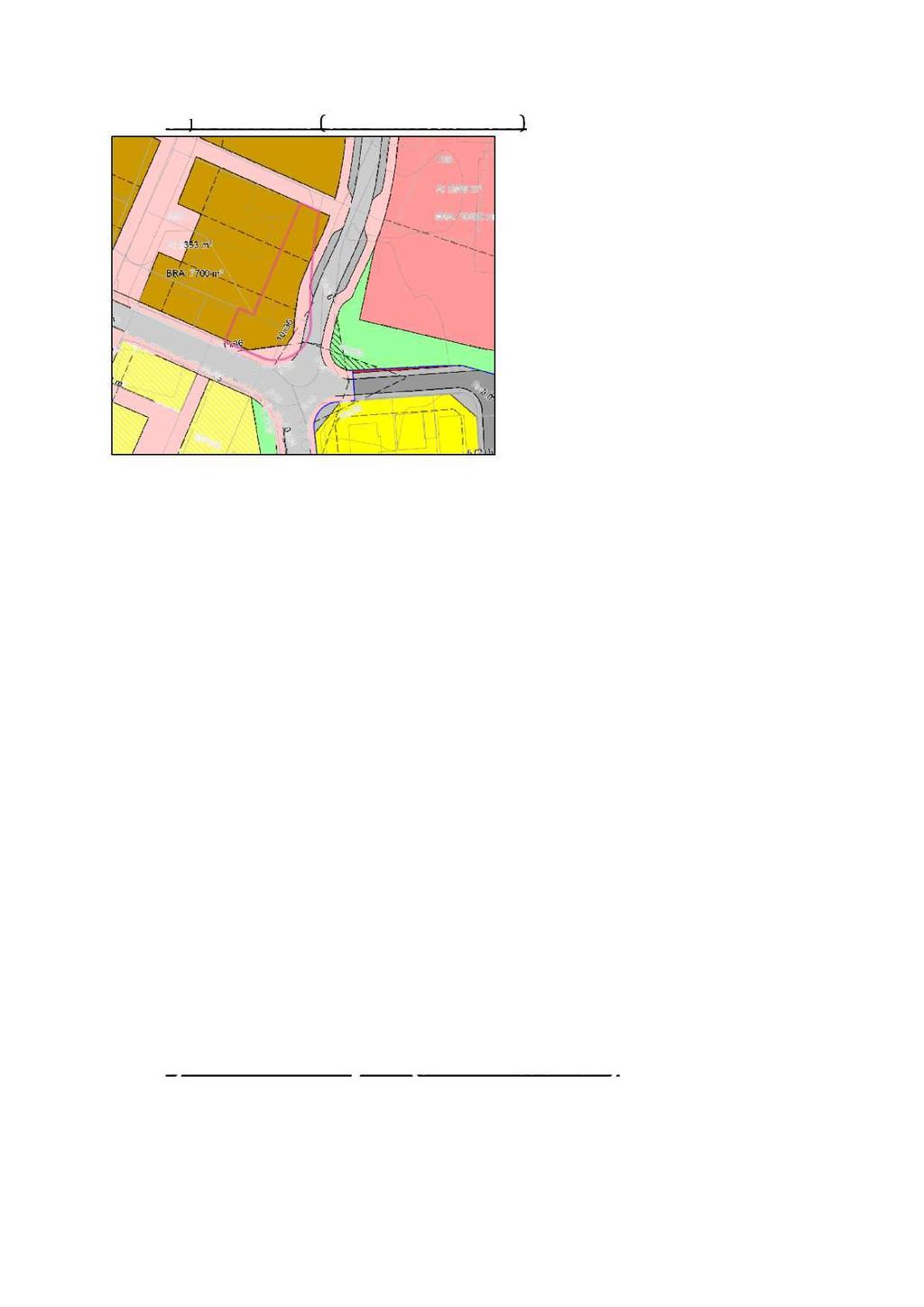 1.3.5 Giljes eiendom AS (brev datert 05.02.2014 ) Kart 3.2 Giljes Eiendom AS. Oppsummering av merknader 1. Planens grense mot sør - vest synes å gå inn på eiendom i større eller mindre grad. 2.