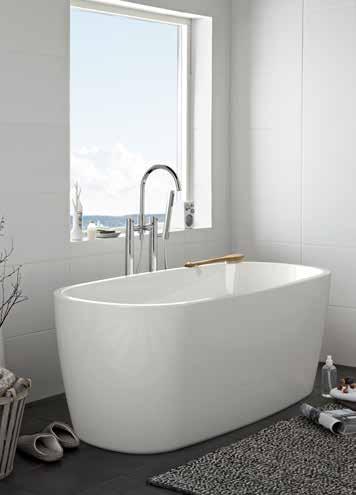 DESIGN BADEKAR I våre badekar kan du bade lenge. Velg mellom runde eller firkantete former.