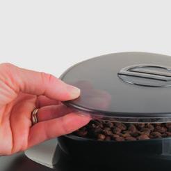 Regulering av keramisk kaffekvern NORSK 17 Den keramiske kaffekvernen garanterer alltid en perfekt kverningsgrad og riktig spesifikke korn for hver