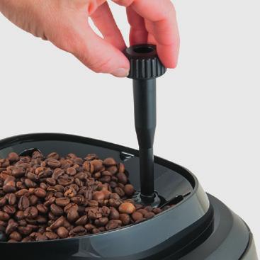Endre innstillingene til kaffekvernen hvis kaffen er tynn eller føres ut sakte.