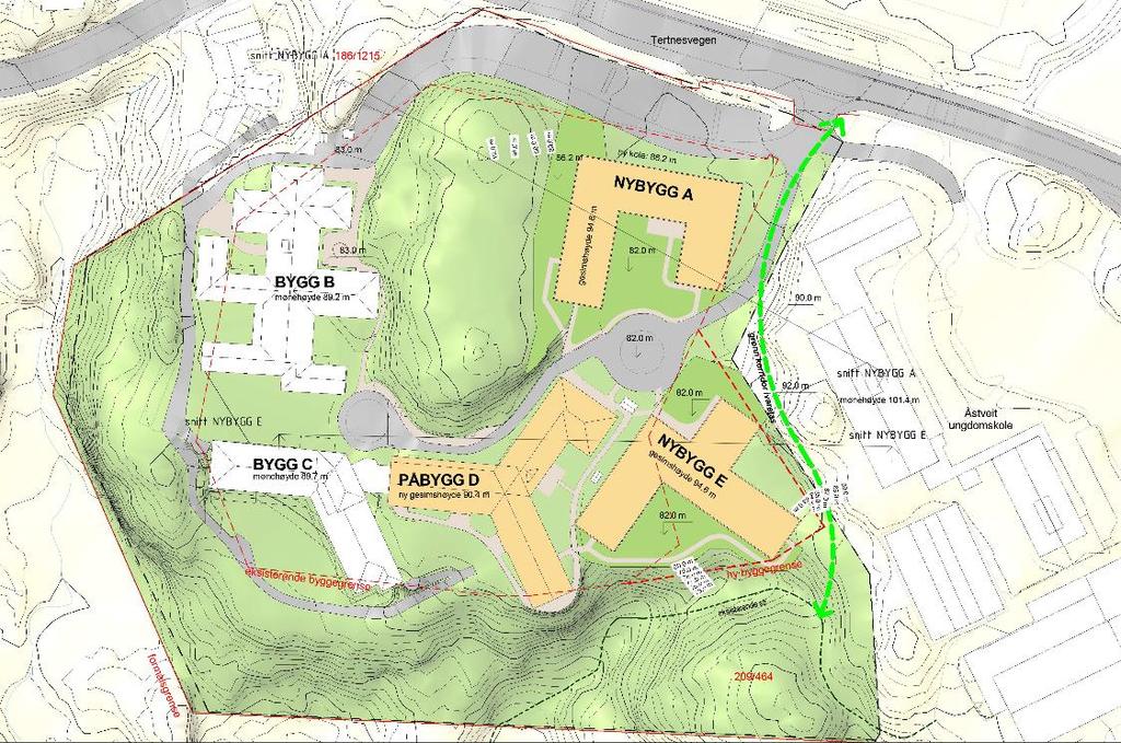 VA-RAMMEPLAN TERTNES DPS 3/12 Helse Bergen ønsker å tilrettelegge for nytt distriktspsykiatrisk senter (DPS) i tilknytning til den eksisterende allemennpsykisatiske poliklinikken og avdelingen for