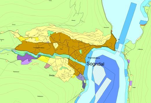 Kommuneplan Sogndal: høg utnytting i område