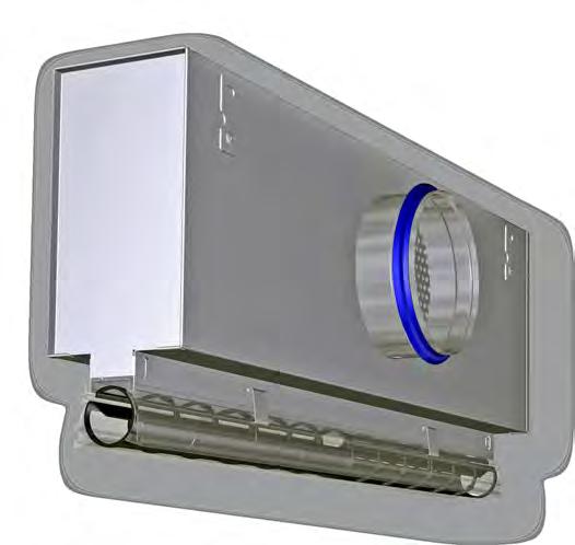 Generell informasjon Funksjon Funksjonsbeskrivelse Spalteventilene fører luften fra ventilasjonsanlegget og inn i roet, enten horisontalt eller vertikalt.