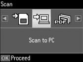 Scanning til en computer Skannaus tietokoneeseen Skanne til datamaskin Skanna till en dator Q Kontroller, at du har installeret software til denne printer på computeren og tilsluttet den i henhold