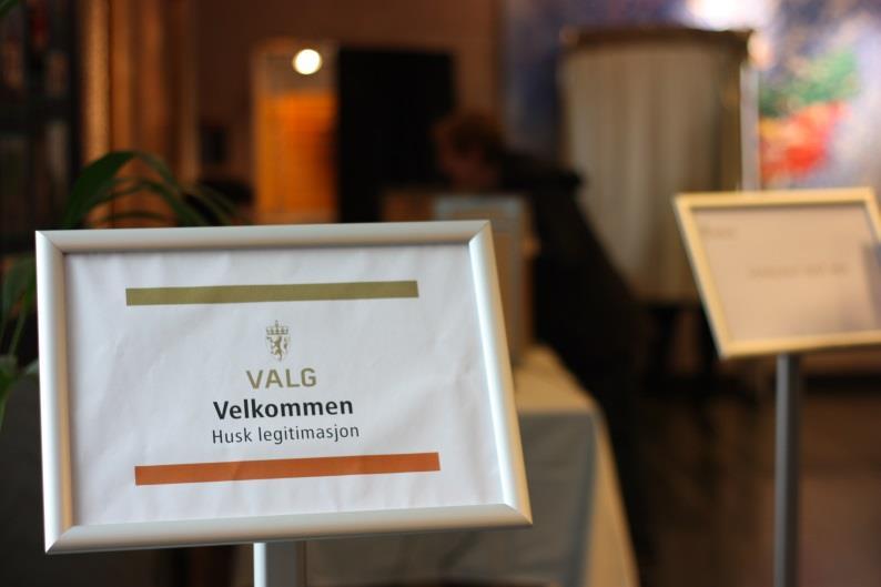 Valgkort og legitimasjon Alle som står i manntallet, får valgkort.