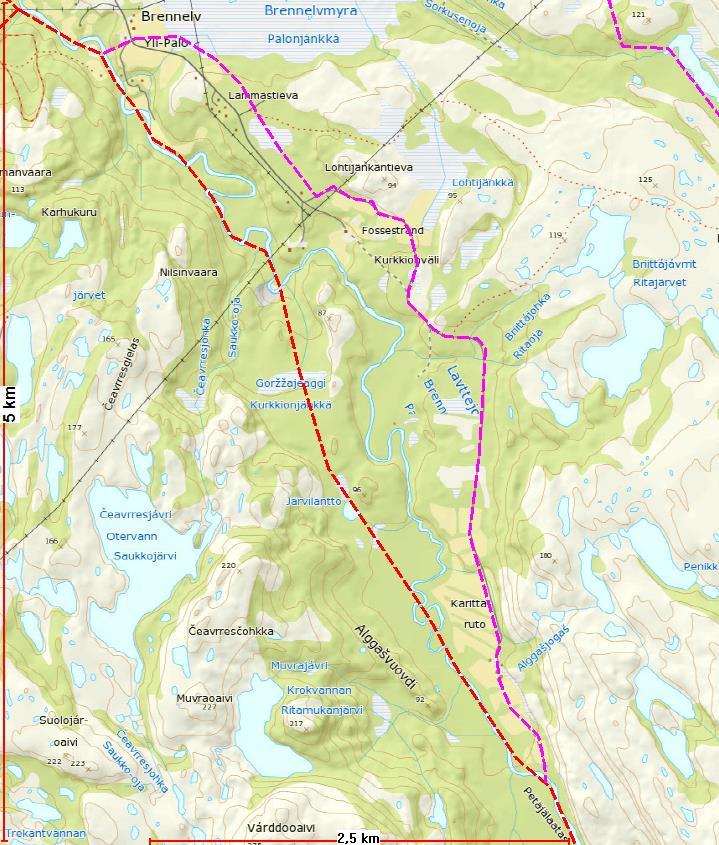 Eget forslag H Sideløype til løype 15.