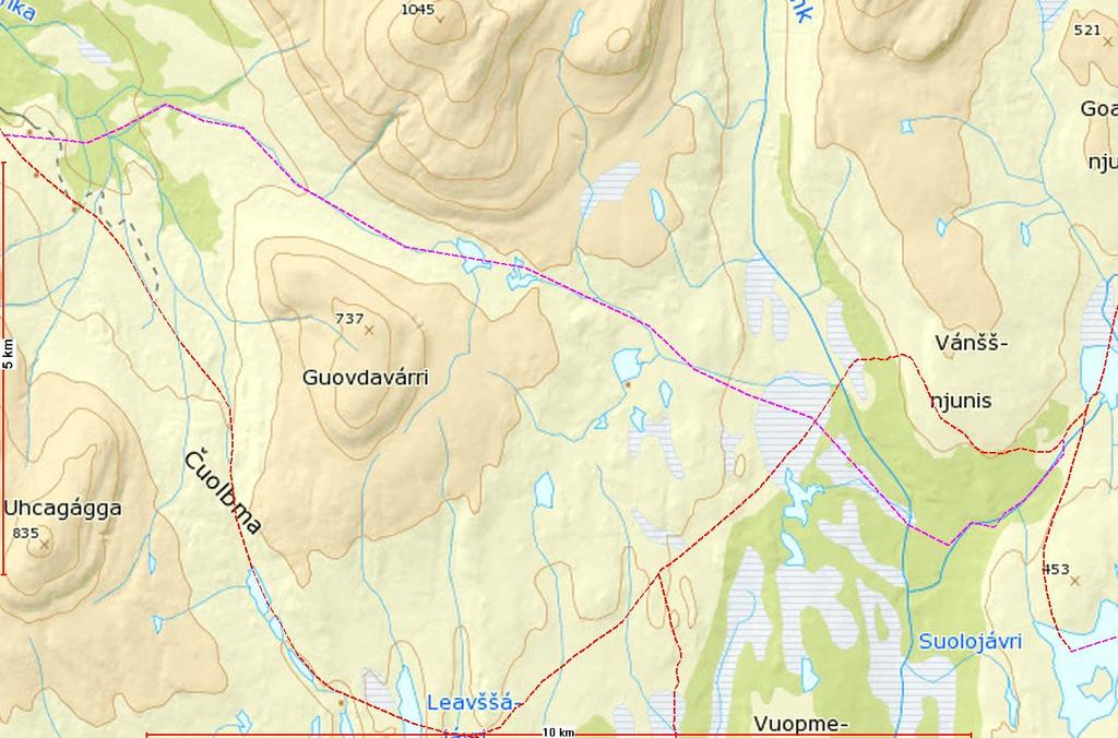 Omlegging løype 14, følger Luostejohka til Vansjohka, via Vansjohka til Vansjavri. Begrunnelse: Sikkerhet.