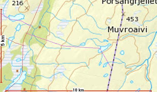 Forslag 15 b Tilknytningsløye fra løpe 23 i Porsanger kommune til løype nr 12 i Lebesby kommune fra nord for Moussajavre til Lipmejavre. Begrunnelse: Tilknytningsløype mellom kommunen.