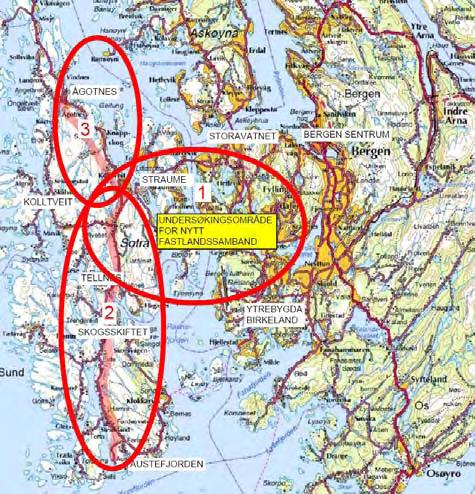 1 TILTAKET 1.1 Bakgrunn Sambandet Sotra-Bergen har ein viktig funksjon i det integrerte samspelet mellom øyane i vest og Bergensområdet, og er einaste vegtilknyting til fastlandet.