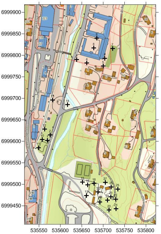 12/32 MILJØTEKNISK GRUNNUNDERSØEKLSE I LØKKEN SENTRUM, MELDAL KOMMUNE Figur 4.