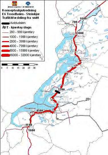 Regionale transportmodeller Utgangspunktet for transportanalysen er Regional Transportmodell (RTM) for Region midt med