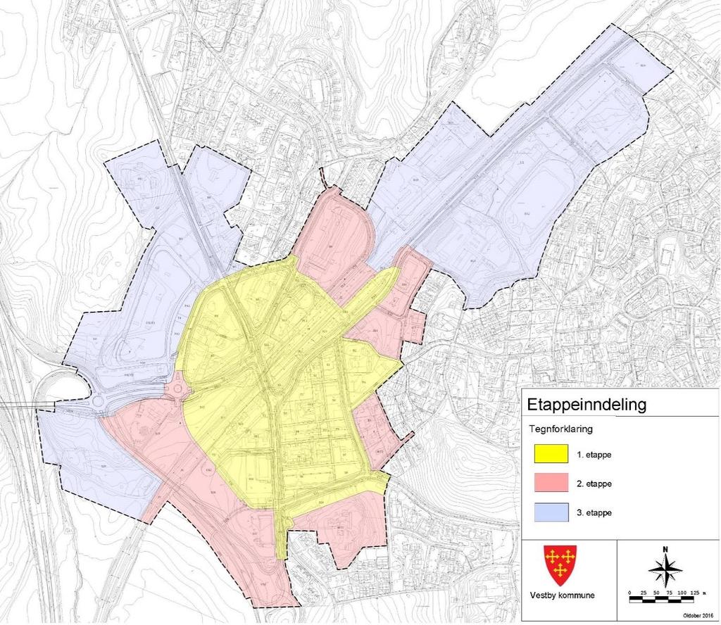 Områdereguleringens krav og føringer Områdereguleringen for Vestby sentrum stiller følgende krav til detaljreguleringene.