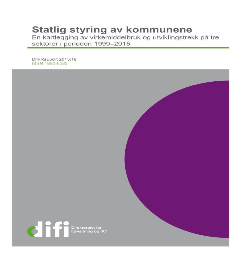 Både mindre og mer detaljert statlig styring Økt samhandling stat og kommune Fortsatt stor bruk av juridiske virkemidler Rettighetsfesting tendensen avtar?