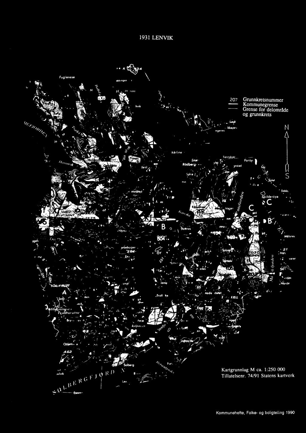 (1)I) Lav Kartgrunnlag M ca 1:250 000 Tillatelsenr