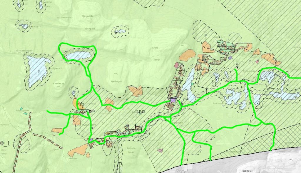 Figur 9 Stinett på Fåvangfjellet hentet fra temakart i forslag til ny kommuneplan (2015-2027).