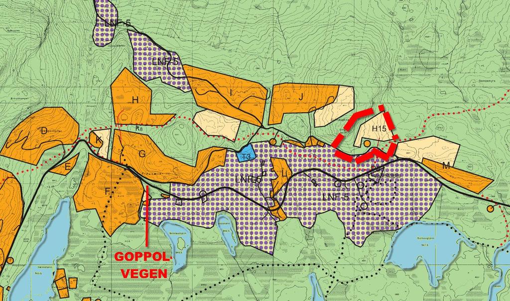 2.1 Kommunedelplan og planavgrensning Kommunedelplanen for Fåvang østfjell ble vedtatt 24.06.2004.