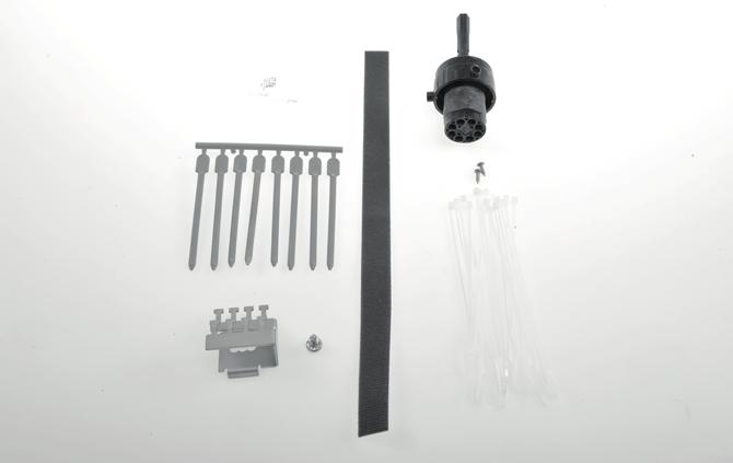 dummyplugger Vinklet kabelholder og senterelementholder m/ skrue 8 strips Borretape Rund Gel-forsegling