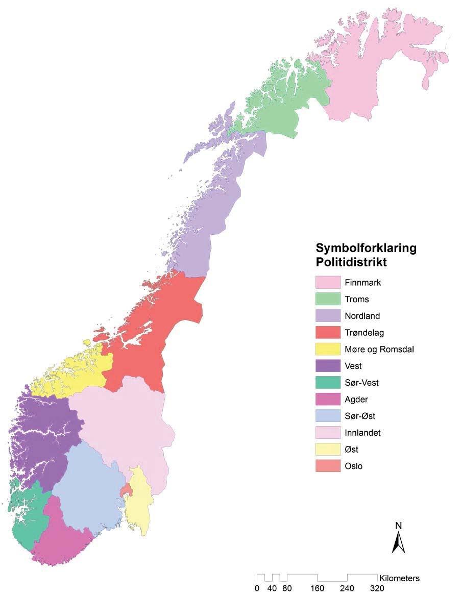 Innlandet politidistrikt Omfatter alle kommuner i fylkene Hedmark og Oppland (minus Jevnaker kommune) 47 kommuner, 25 i Oppland og 22 i Hedmark 377.361 innbyggere (1.1.2015) 182.208 i Oppland 195.