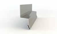 Cembrit Profil horisontal 40 x 50 x 40 mm lakkert aluminiumprofil