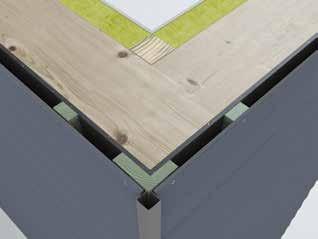 Dersom du maler baksiden av den nesterste Cembrit Plank med Cembrit Kantforsegler, kan avstanden til terrenget reduseres til 50 mm. 5 mm 3.
