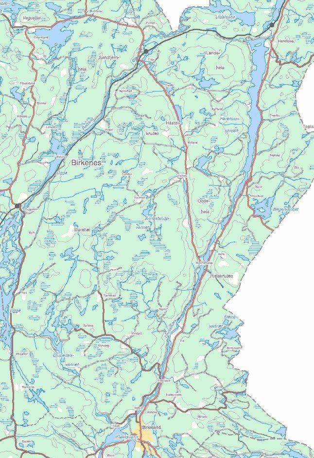 Strekningen Flakksvann - Herefossfjorden 23. Ålekjerrbekken 22. Minstebekken 20.