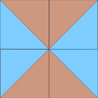 Runar Ile Matematisk institutt, 8. juni 2015 (c) Vi har at X 1 = 4 2 da de to kvadratene på venstresiden kan velges fritt og bestemmer de to andre. Tilsvarende vil X 2 = 4 2.