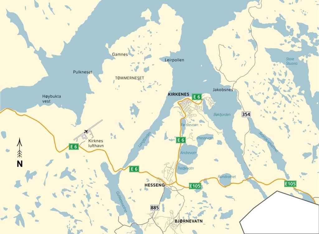 Figur 5 Kart over Kirkenes