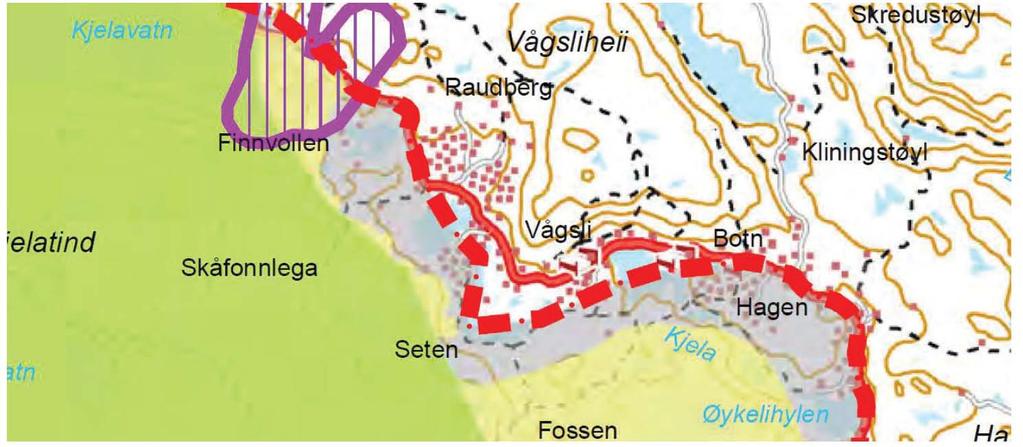 Kartutsnitt 1 Heiplanen: Kartutsnitt 2 Naturbase: Vurdering: Kommunen skal ha skryt for eit oversiktleg plandokument.