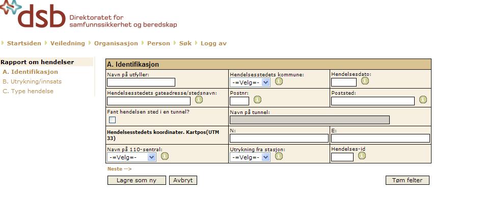 elektronisk via Formstream Logger på med brukernavn og passord pr.