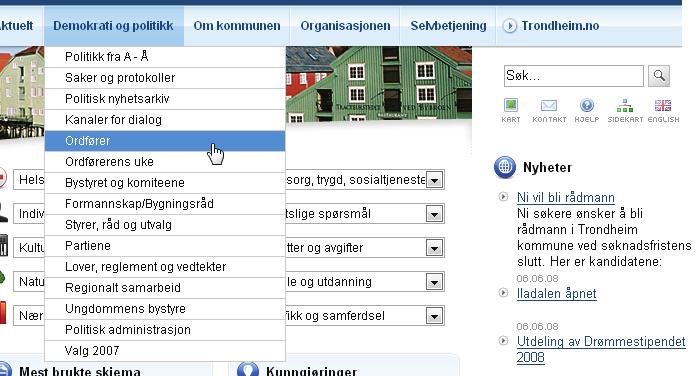 6.1.1 Trondheim Oppsummering av oppgaveløsning for Trondheim kommune. 6.1.1.1 Oppgave 1: Finn e-postadressen til ordfører Rita Ottervik.
