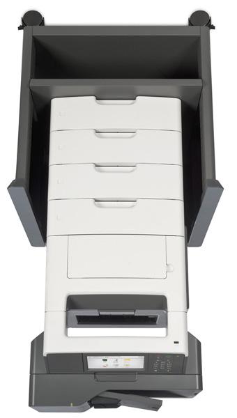 Maksimumskonfigurasjoner som støttes 17 Lexmark MX610 Series Skriveren med tilleggsskuffer og justerbart skriverstativ 35S8502: