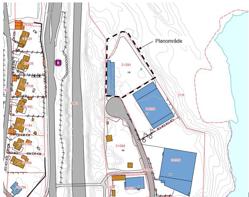 7 4. BESKRIVELSE AV PLANOMRÅDET, EKSISTERENDE FORHOLD 4.