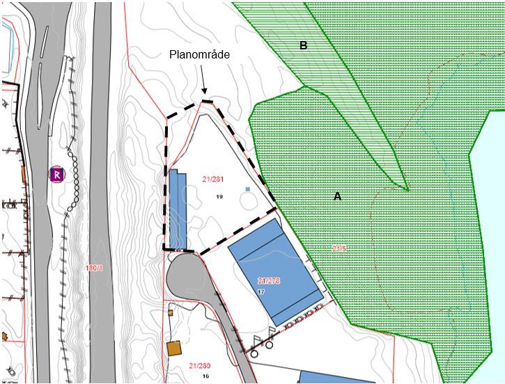 8 Rensedam nord for planområdet er ikke etablert, men vil bli etablert i forbindelse med E18 utbyggingen. Tilgrensende områder er: E18 i vest, forretningsareal i syd og friområder mot nord og øst. 4.