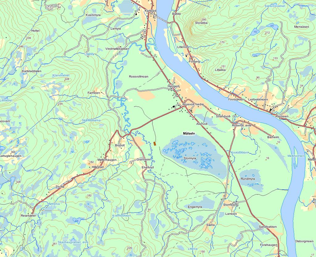 laksunger er imidlertid antatt å være relativt lav i disse sideelvene (se Svenning & Johansen 21). Mortenelva renner ut i Målselva ca 1 km ovafor Karlstad (figur 2.2).