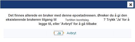 E-post Telefon (valgfritt) Trykk Opprett bruker og send invitasjon.