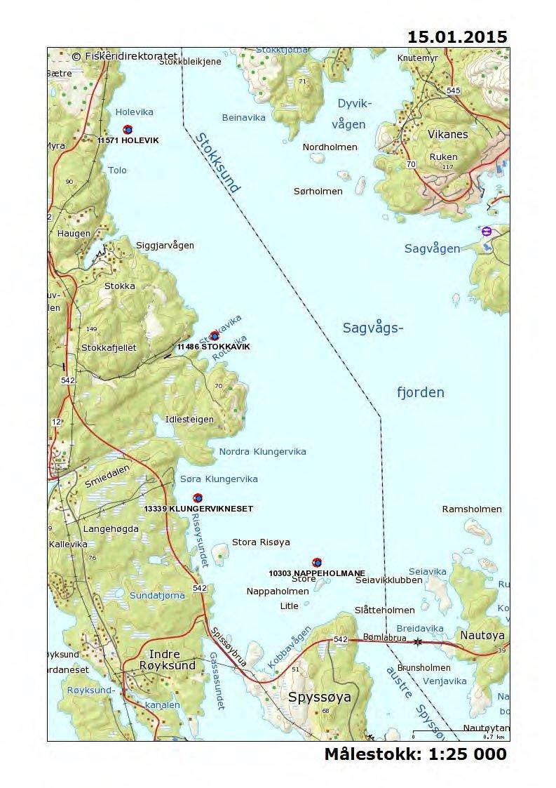 Nordsjø Fjordbruk AS Miljøtilstand i produksjonssona 2014.