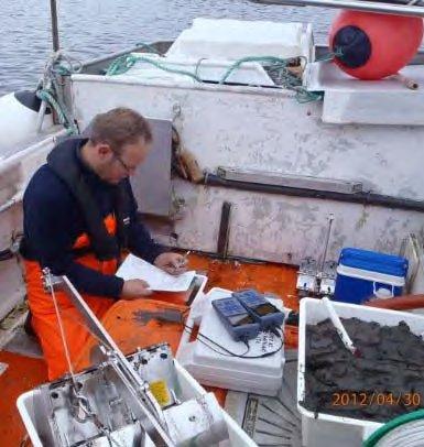 Straummåling i sjø: Vi brukar doppler profiler og doppler punkt målarar frå Nortek for