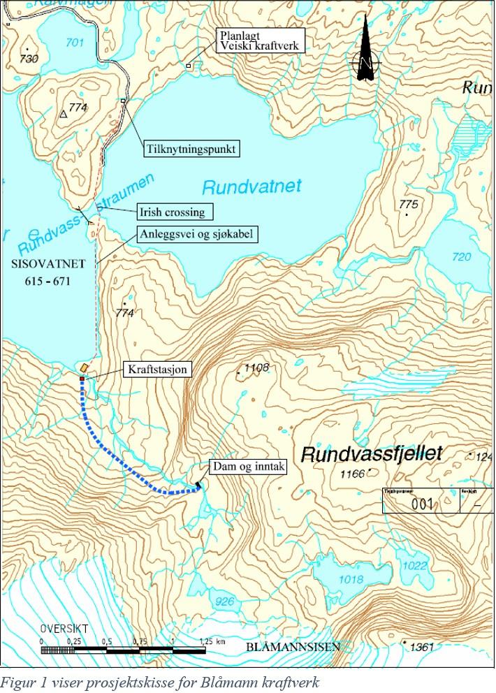 Blåmann kraftverk - Sørfold kommune Bakgrunn Veiski vannkraft DA søker konsesjon for å bygge Blåmann kraftverk, med tilhørende kraftlinjer.