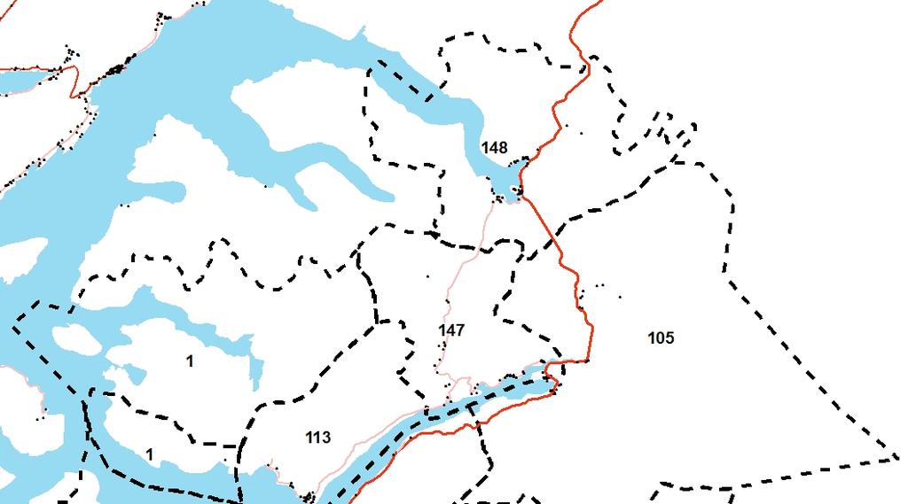 2.2.3 Befolkning pr grunnkrets Sørfold I hovedsak er befolkningen i analyseområdet i området rundt Straumen.