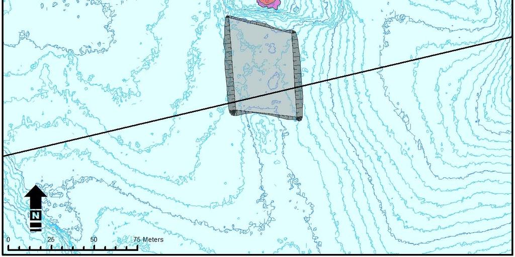 Planlagt dybde etter utdyping blir 16,8 m, som betyr at det minimum må sprenges opp til ca. 2,8 meter av grunnen. Totalt areal blir ca. 1 548 m 2.