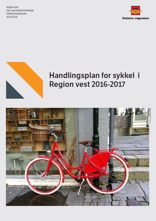 Handlingsplan for sykkel med prioriterte tiltak Intern handlingsplan for vegvesenet 2016-2017 Hvordan jobbe for å nå målene i NTP og Nasjonal sykkelstrategi Felles