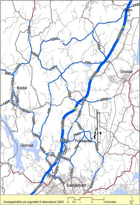 305, Alternativ 2 Midtre linje og Alternativ 3 Nordre linje. (Kart i større målestokk finnes i kapittel 4 i konsekvensutredningen.