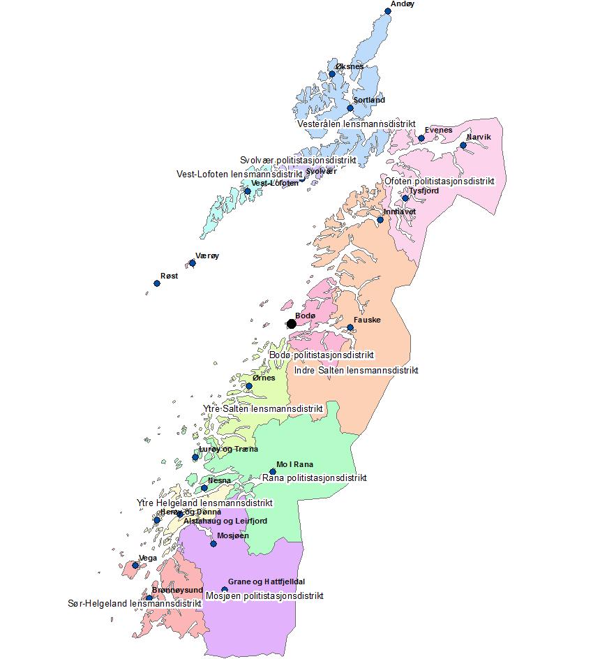 Ut fra nasjonale vurderinger av blant annet hensynet til avstander og befolkningsmengde mener Politidirektoratet at det er gode argumenter for å opprettholde lensmannskontoret i Tysfjord og