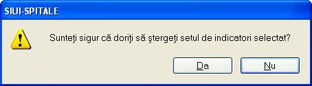 cu valori sau doar indicatorii fără valori, în funcție de selecția Utilizatorului. 5.1.11.