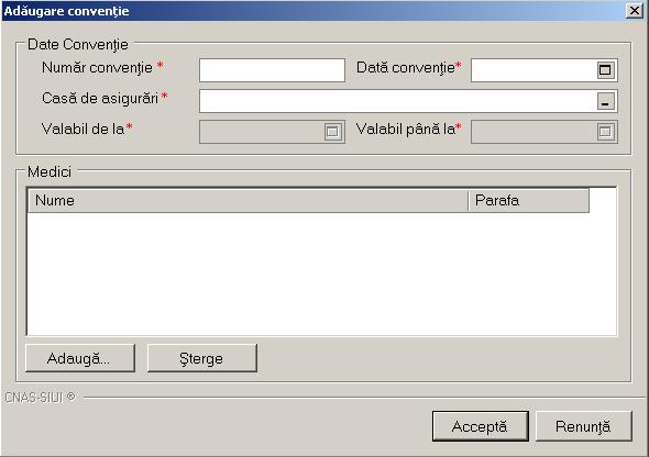 Figura 5.3-13 Fereastra de conventii 5.3.4.